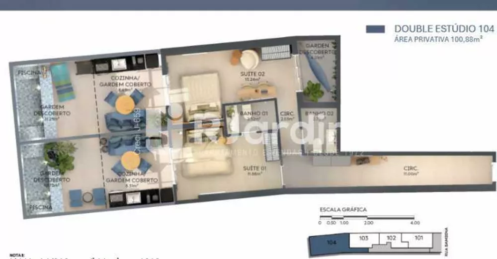 Apartamento, 2 quartos, 100 m² - Foto 4