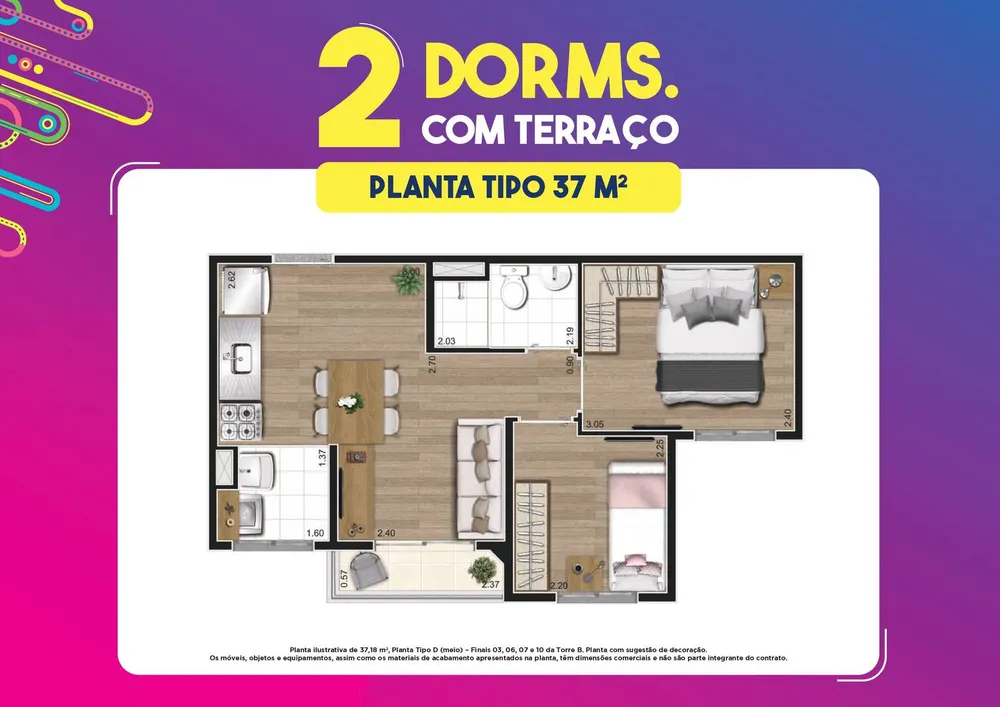 Apartamento, 2 quartos, 3744 m² - Foto 11