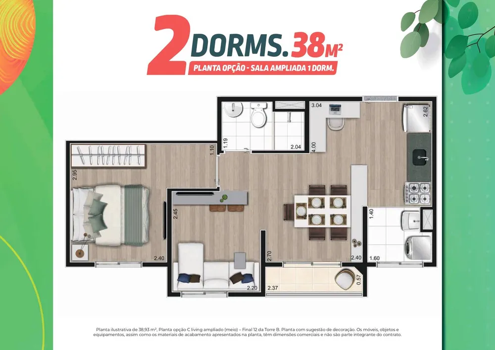 Apartamento, 2 quartos, 3738 m² - Foto 7