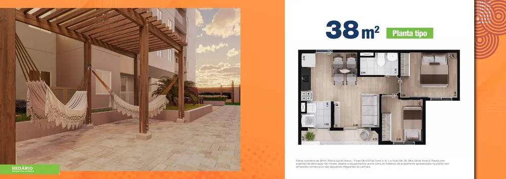 Apartamento, 2 quartos, 3845 m² - Foto 9