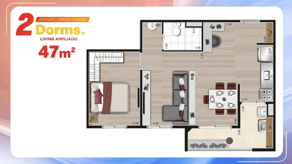 Apartamento, 2 quartos, 4755 m² - Foto 8