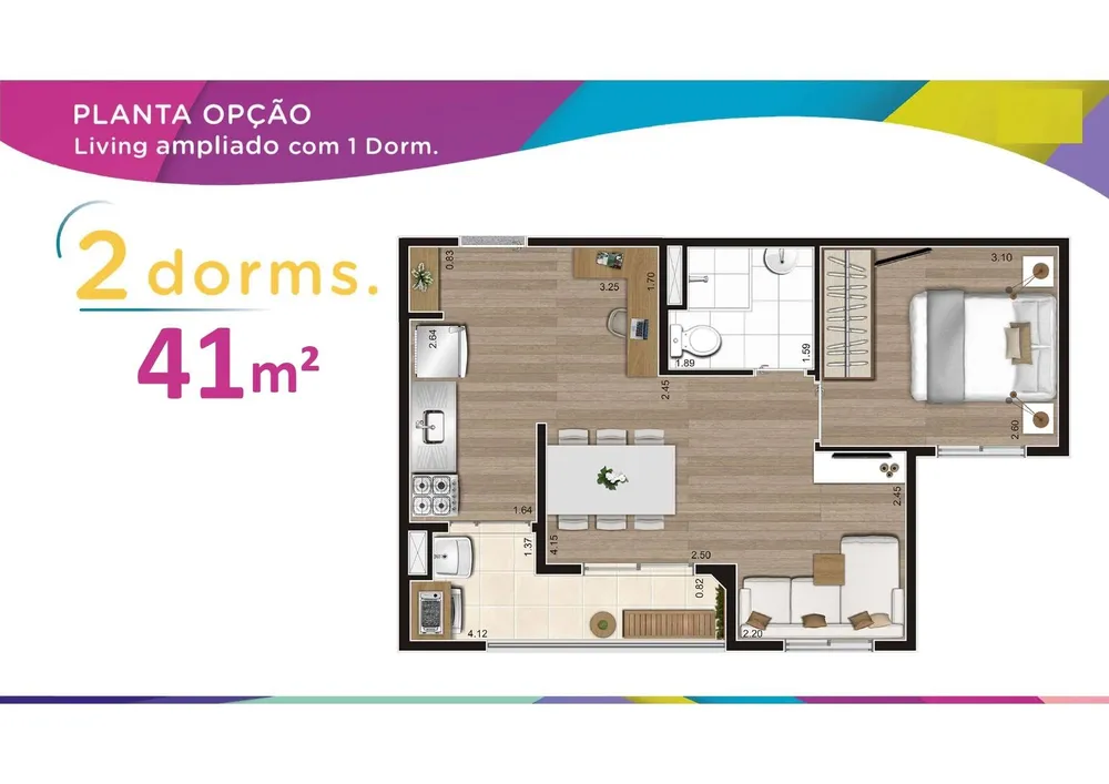 Apartamento, 2 quartos, 4143 m² - Foto 9