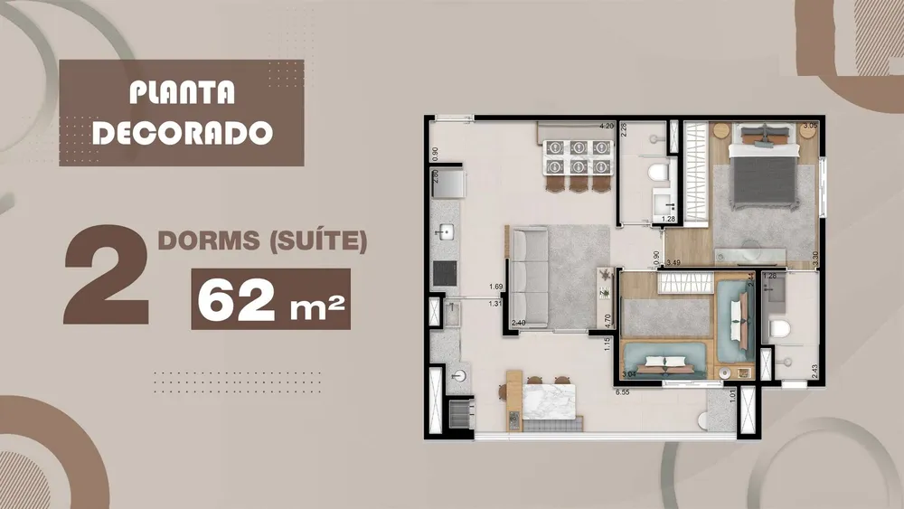 Apartamento, 2 quartos, 6264 m² - Foto 7