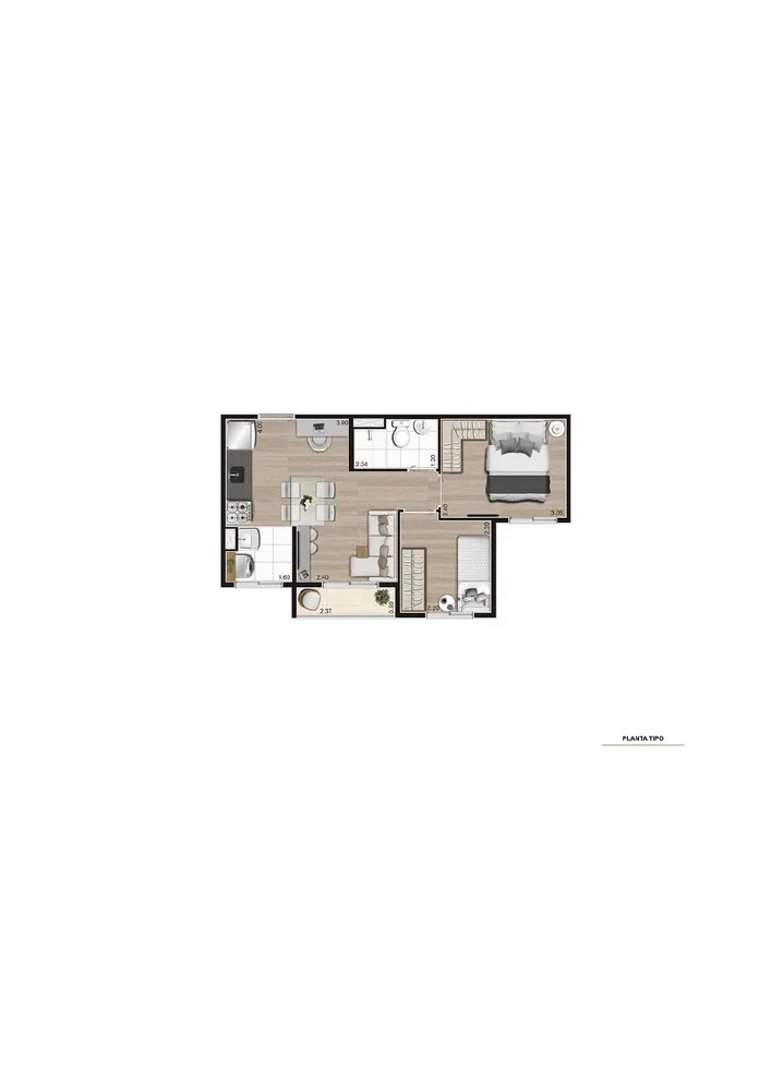 Apartamento, 37 m² - Foto 9