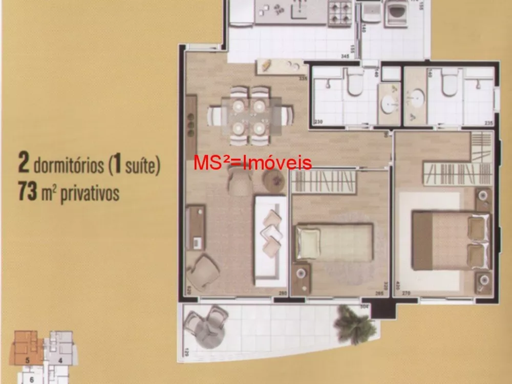 Apartamento, 2 quartos, 74 m² - Foto 4