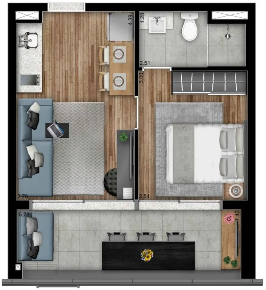 Apartamento, 1 quarto, 24 m² - Foto 6