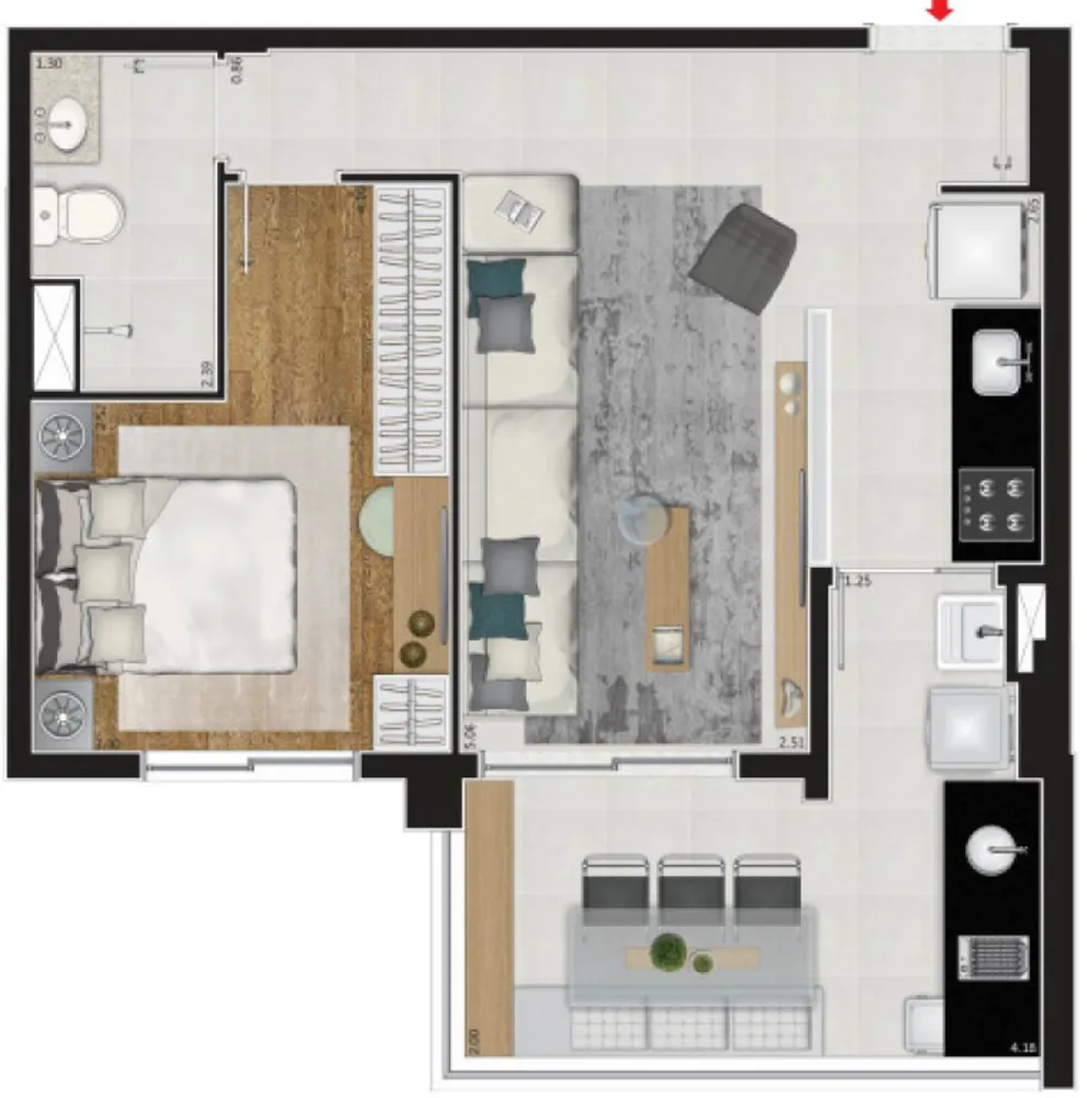Apartamento, 2 quartos, 67 m² - Foto 8