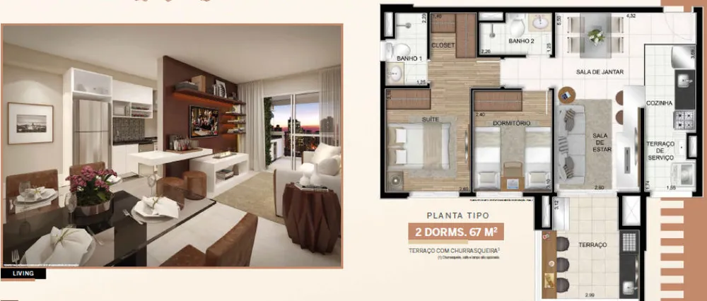 Apartamento, 2 quartos, 67 m² - Foto 7