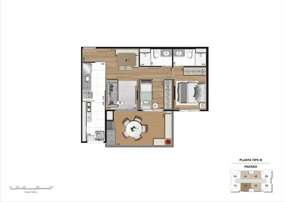 Apartamento, 2 quartos, 60 m² - Foto 7