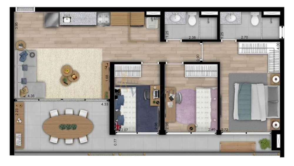 Apartamento, 3 quartos, 85 m² - Foto 11