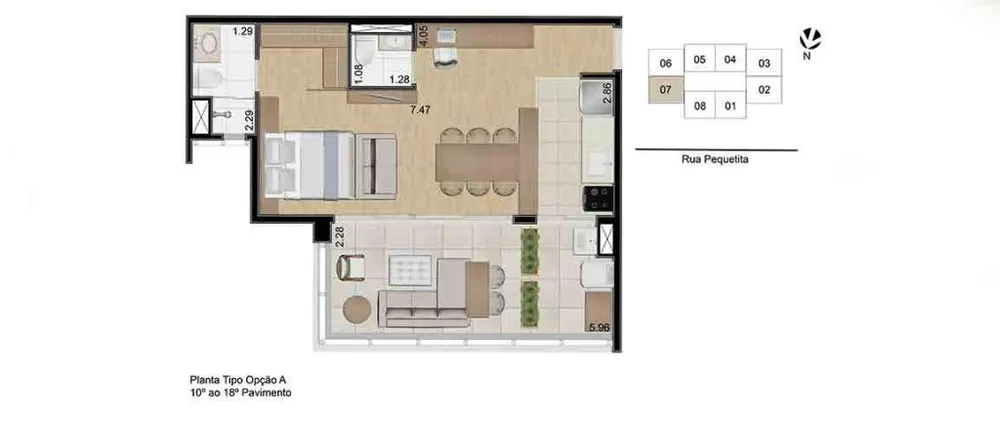 Apartamento, 1 quarto, 52 m² - Foto 7