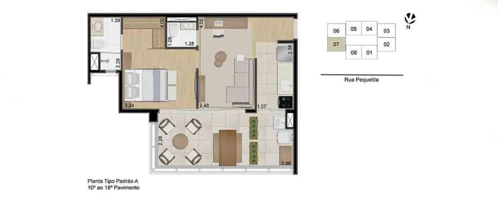 Apartamento, 1 quarto, 52 m² - Foto 8