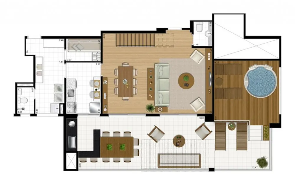 Cobertura, 4 quartos, 243 m² - Foto 8