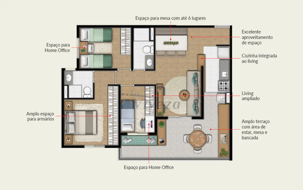 Apartamento, 3 quartos, 76 m² - Foto 8