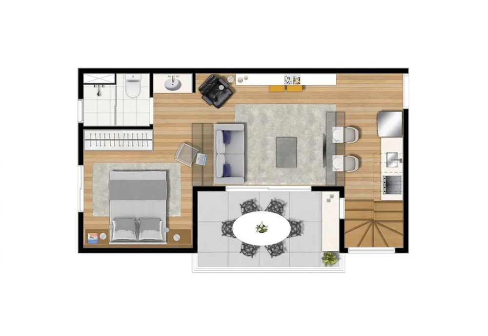 Apartamento, 1 quarto, 83 m² - Foto 7