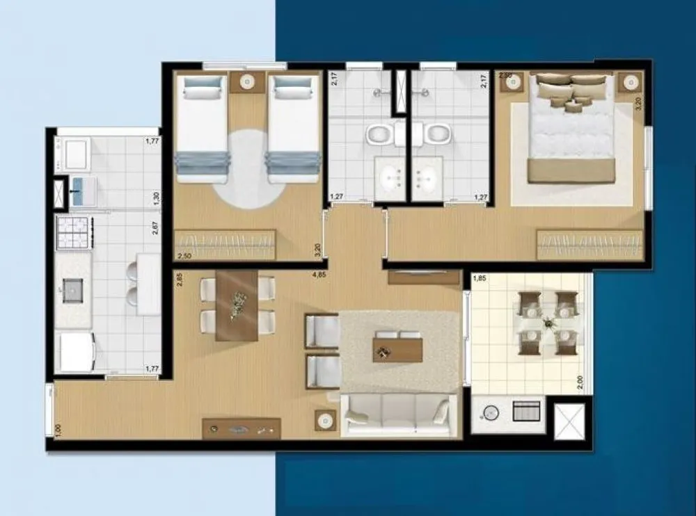 Apartamento, 2 quartos, 64 m² - Foto 5