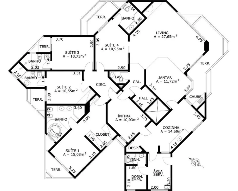 Apartamento, 4 quartos, 240 m² - Foto 5