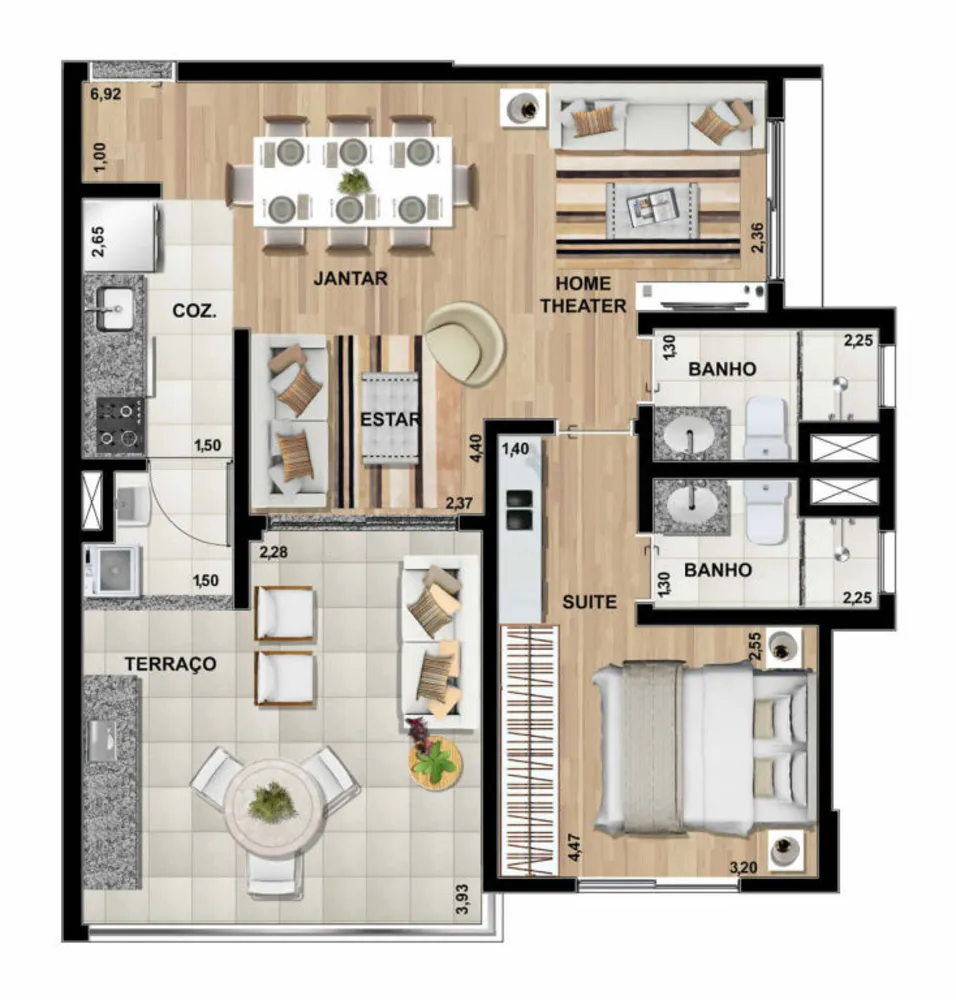 Apartamento, 2 quartos, 70 m² - Foto 5