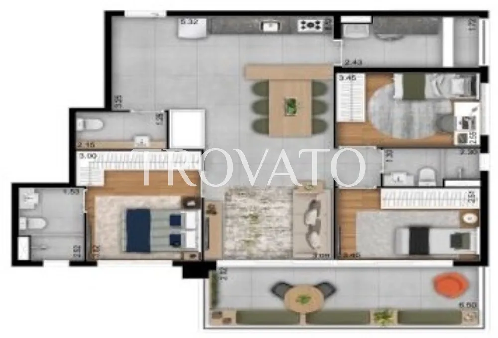Apartamento, 2 quartos, 68 m² - Foto 14