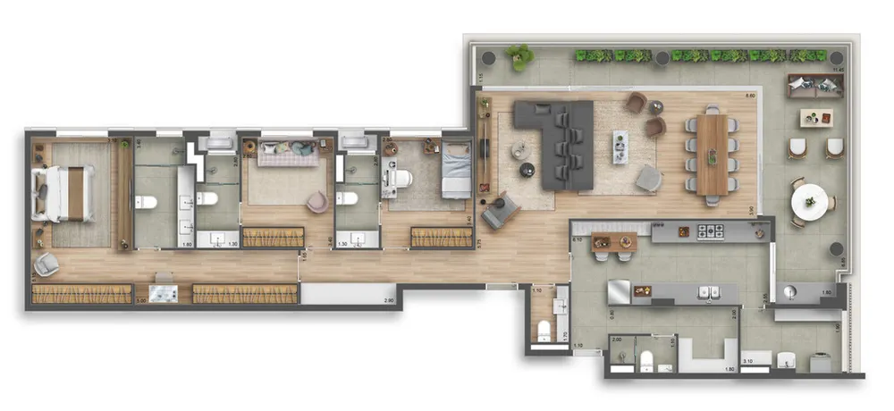 Apartamento, 3 quartos, 204 m² - Foto 13