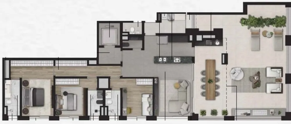 Apartamento, 3 quartos, 206 m² - Foto 15