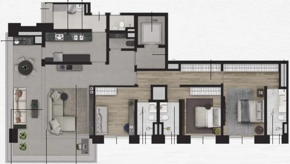 Apartamento, 3 quartos, 206 m² - Foto 6