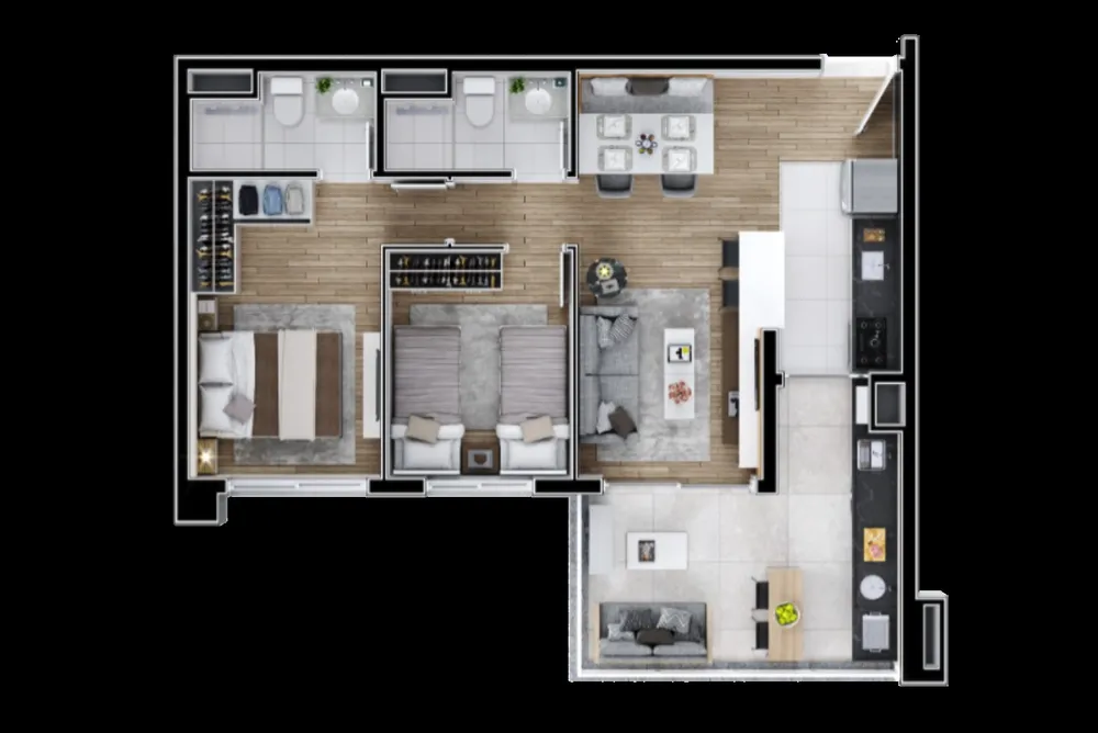 Apartamento, 2 quartos, 64 m² - Foto 5