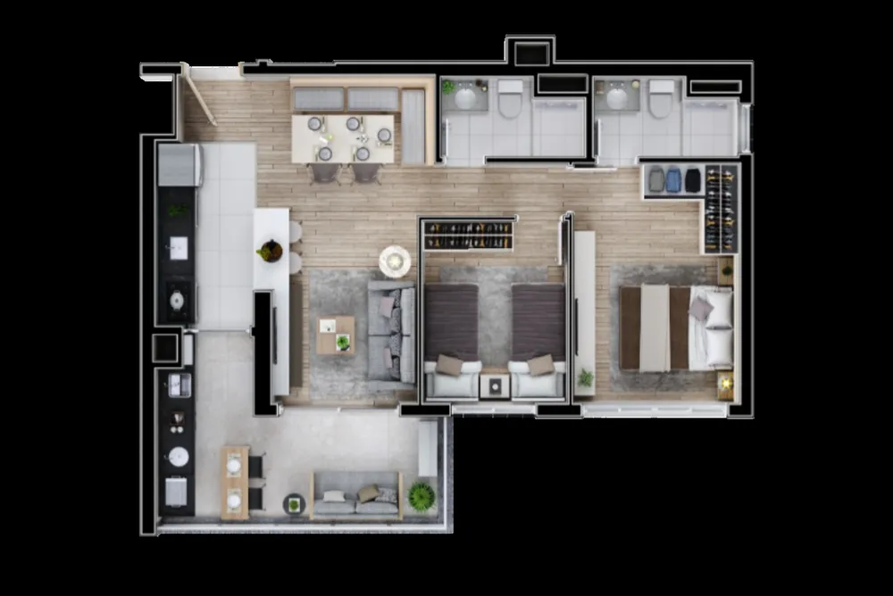 Apartamento, 2 quartos, 64 m² - Foto 11