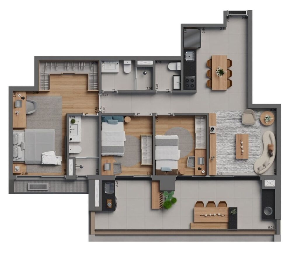 Cobertura, 3 quartos, 161 m² - Foto 36