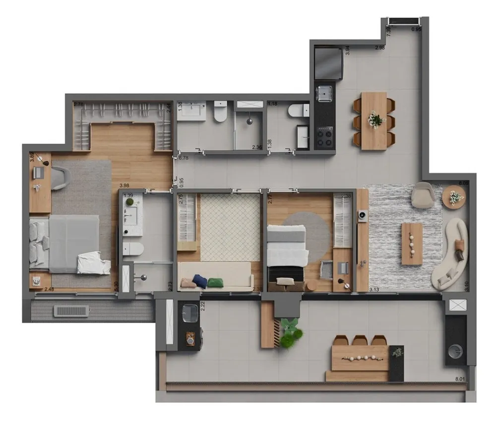Cobertura, 3 quartos, 161 m² - Foto 39