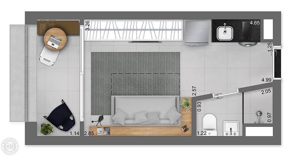 Apartamento, 1 quarto, 50 m² - Foto 22