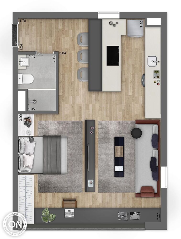 Apartamento, 1 quarto, 50 m² - Foto 21