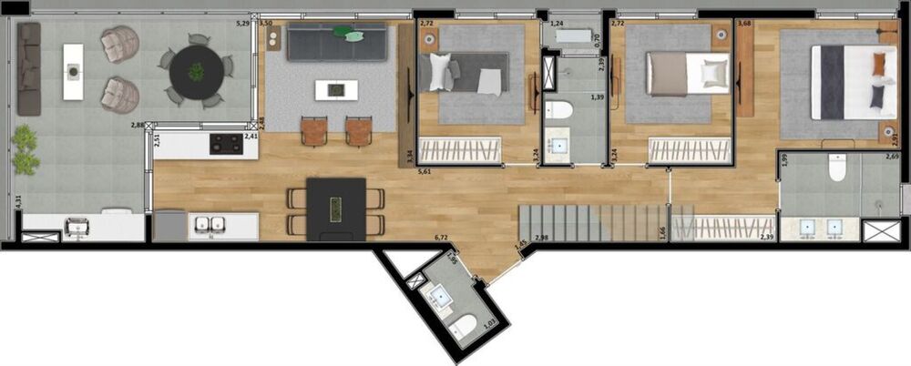Apartamento, 3 quartos, 106 m² - Foto 19