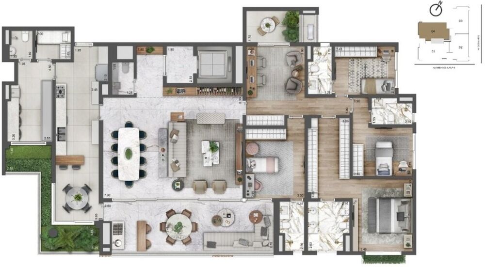 Apartamento, 4 quartos, 252 m² - Foto 7