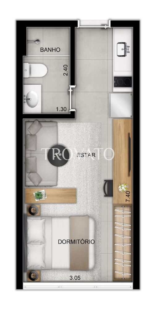 Apartamento, 1 quarto, 38 m² - Foto 20