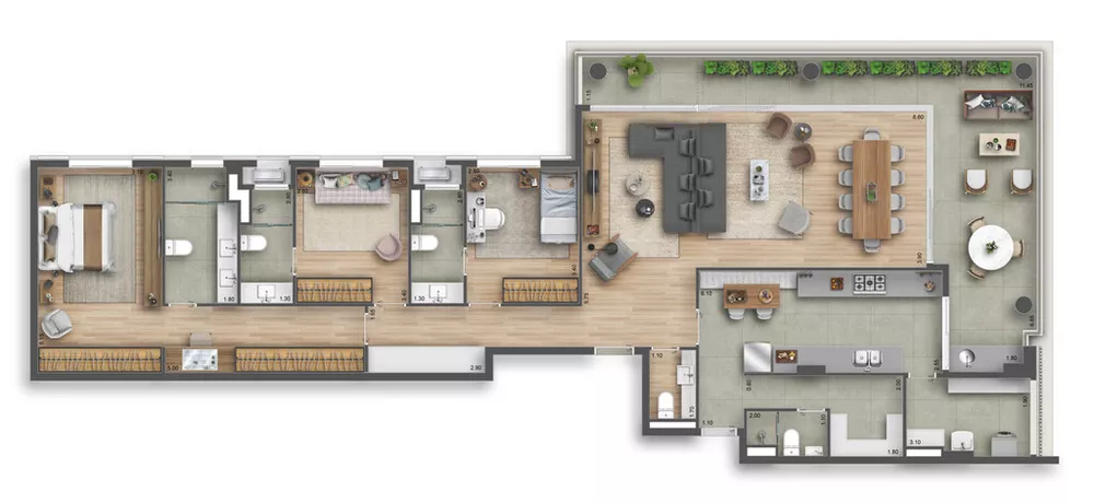Apartamento, 4 quartos, 218 m² - Foto 14