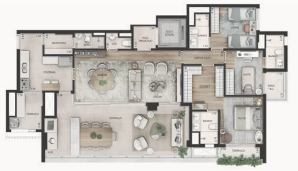Apartamento, 4 quartos, 221 m² - Foto 14