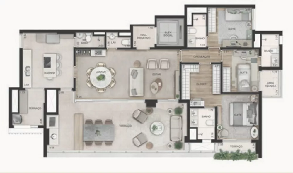 Apartamento, 4 quartos, 221 m² - Foto 6