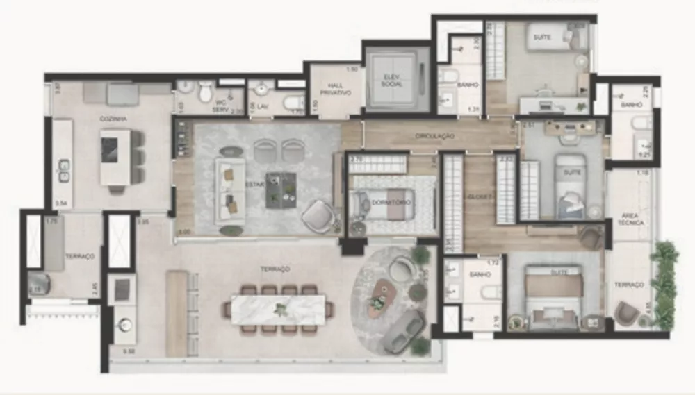 Apartamento, 4 quartos, 221 m² - Foto 7