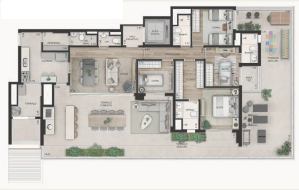 Apartamento, 4 quartos, 221 m² - Foto 12
