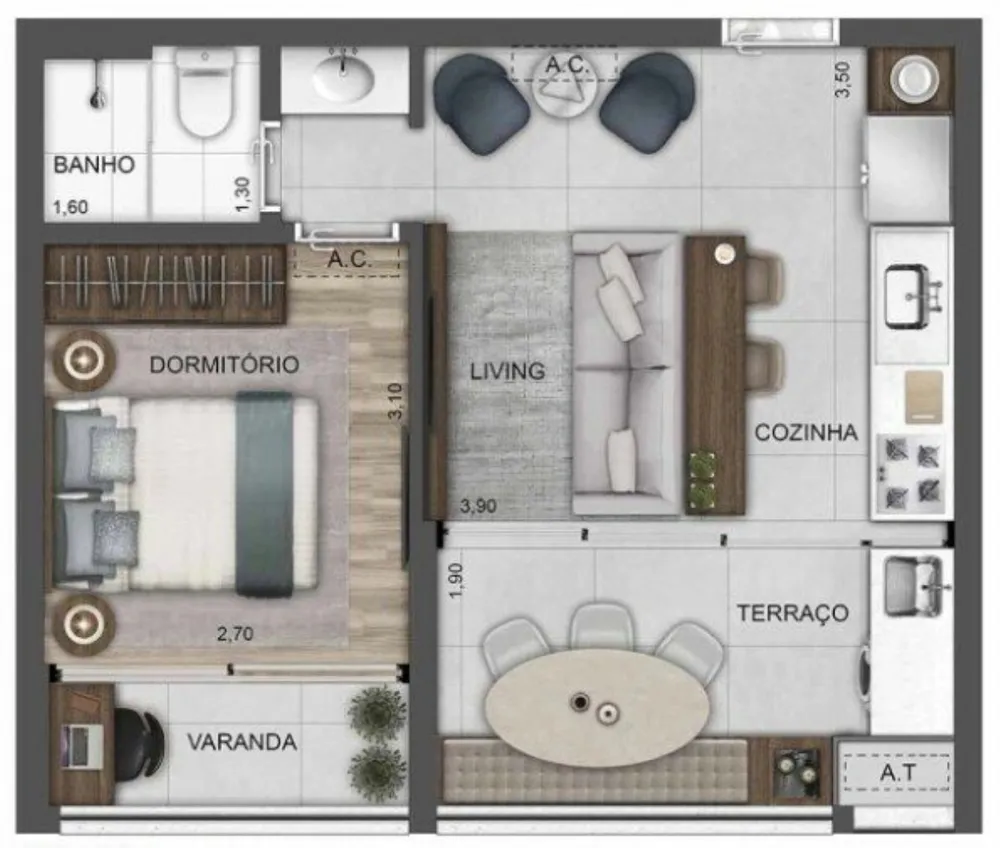 Apartamento, 2 quartos, 62 m² - Foto 8