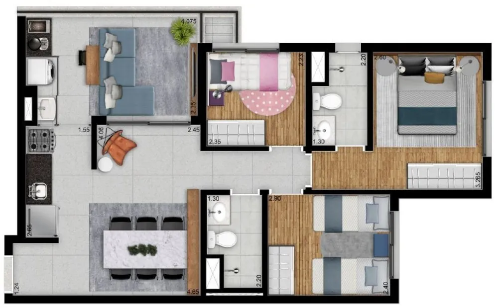 Apartamento, 2 quartos, 55 m² - Foto 34