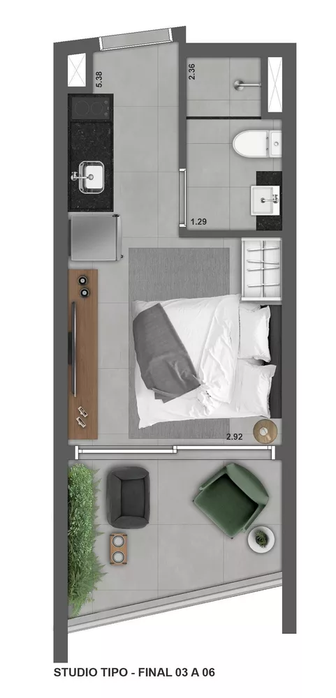 Apartamento, 1 quarto, 82 m² - Foto 7