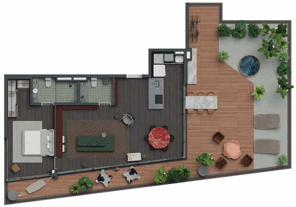 Apartamento, 1 quarto, 90 m² - Foto 16