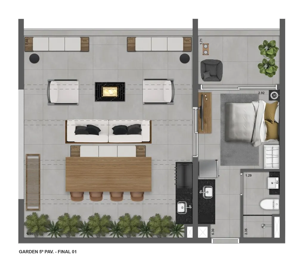 Apartamento, 1 quarto, 24 m² - Foto 15