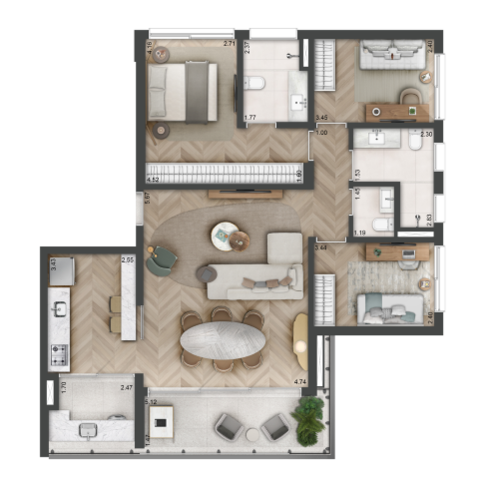 Cobertura à venda com 3 quartos, 222m² - Foto 19