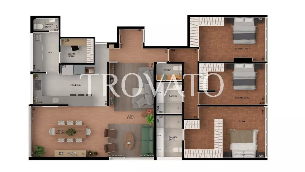 Apartamento à venda com 3 quartos, 176m² - Foto 4