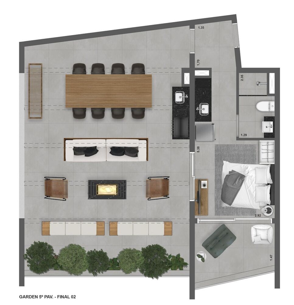 Apartamento, 1 quarto, 76 m² - Foto 10