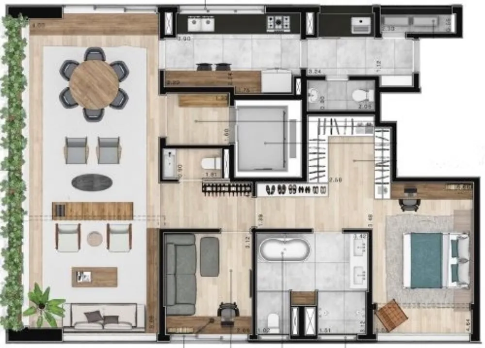 Apartamento, 2 quartos, 134 m² - Foto 13