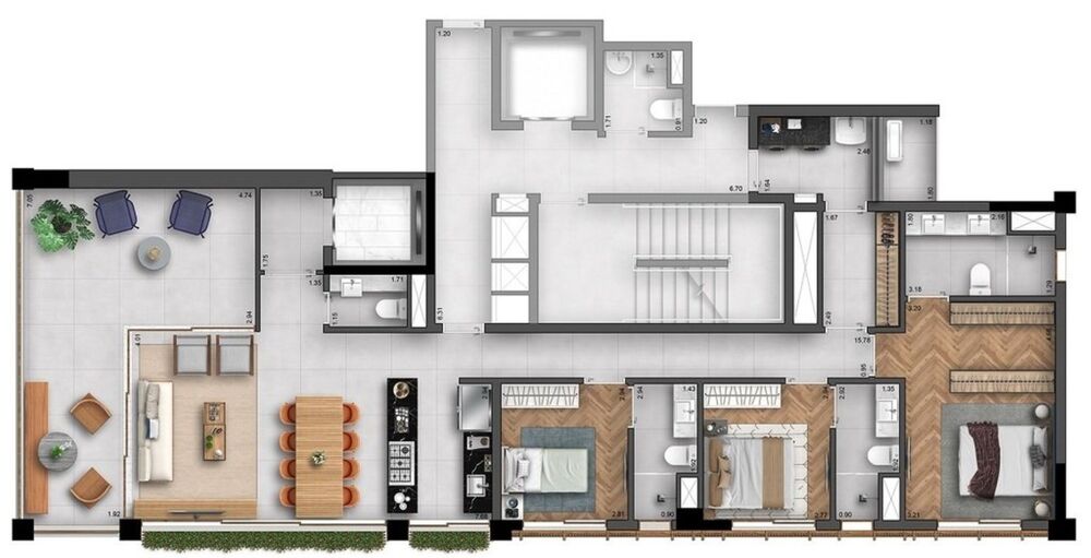 Apartamento, 3 quartos, 147 m² - Foto 3